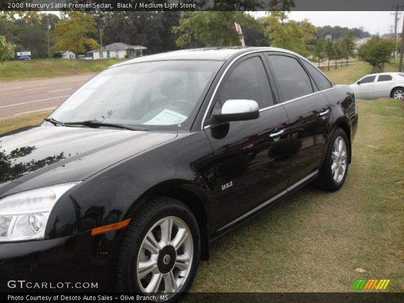 Black / Medium Light Stone 2008 Mercury Sable Premier Sedan