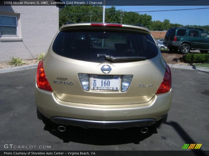 Luminous Gold Metallic / Charcoal 2003 Nissan Murano SL AWD