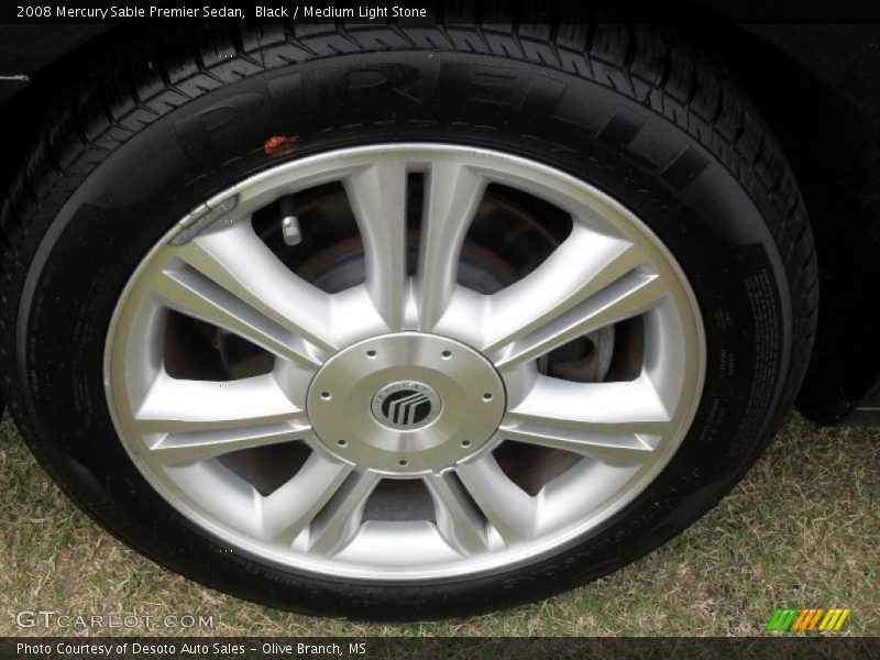 Black / Medium Light Stone 2008 Mercury Sable Premier Sedan