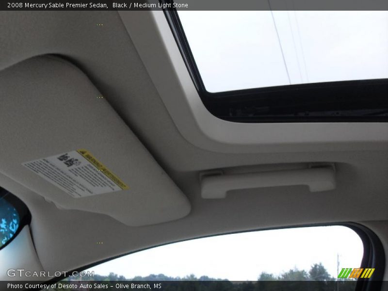 Black / Medium Light Stone 2008 Mercury Sable Premier Sedan