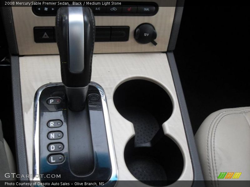 Black / Medium Light Stone 2008 Mercury Sable Premier Sedan