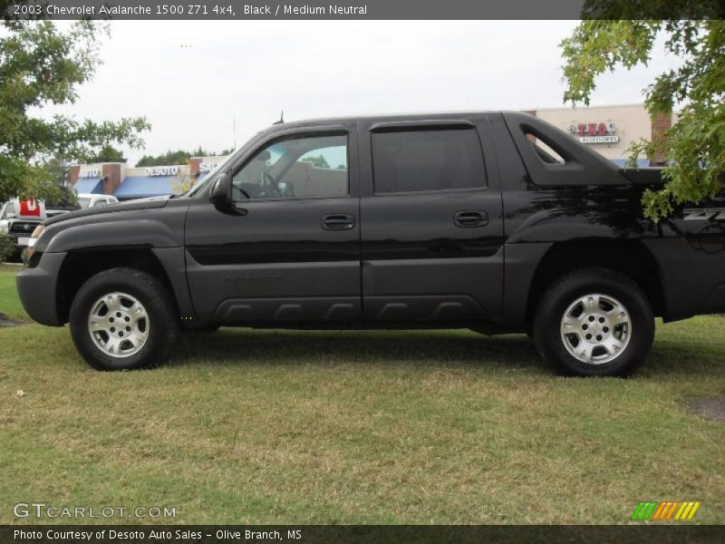 Black / Medium Neutral 2003 Chevrolet Avalanche 1500 Z71 4x4