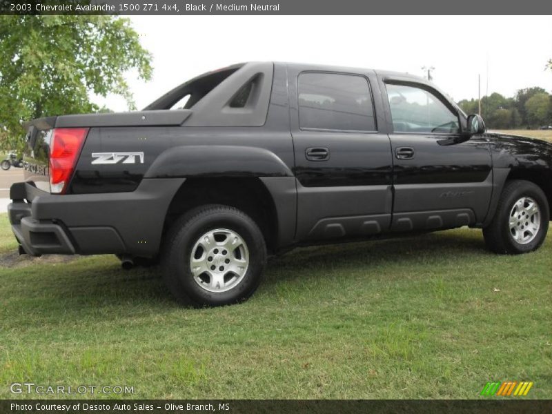 Black / Medium Neutral 2003 Chevrolet Avalanche 1500 Z71 4x4