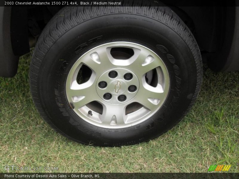 Black / Medium Neutral 2003 Chevrolet Avalanche 1500 Z71 4x4