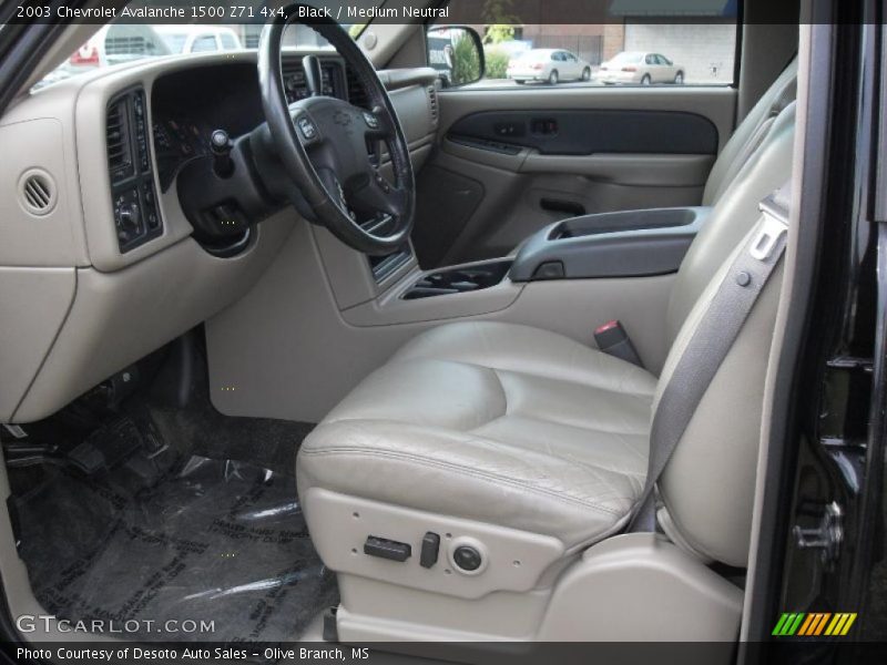 Black / Medium Neutral 2003 Chevrolet Avalanche 1500 Z71 4x4