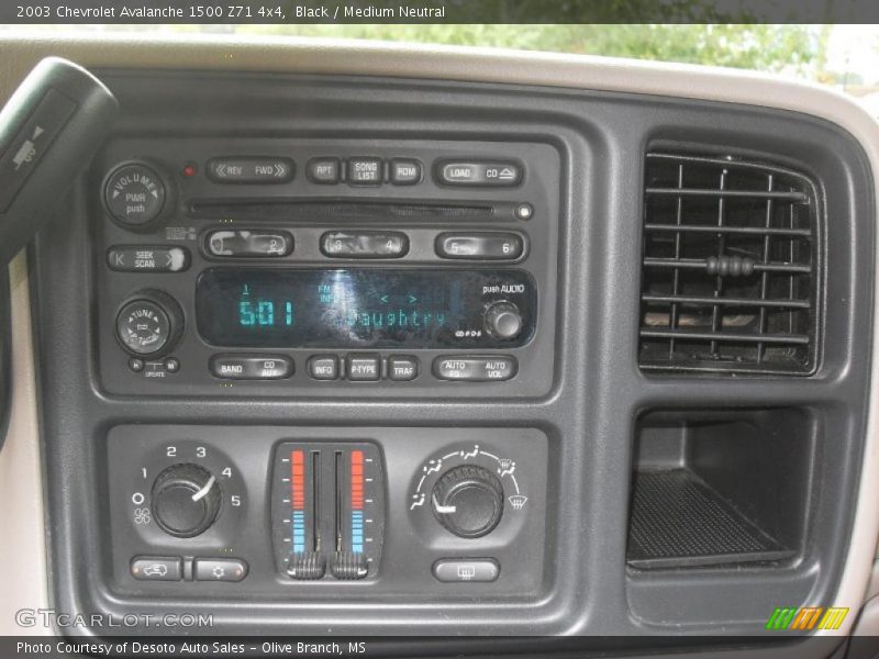 Black / Medium Neutral 2003 Chevrolet Avalanche 1500 Z71 4x4
