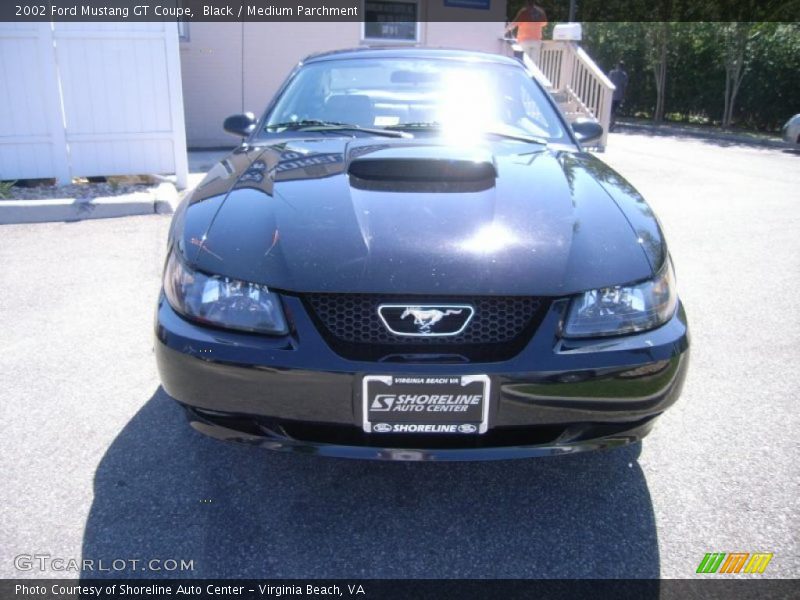 Black / Medium Parchment 2002 Ford Mustang GT Coupe