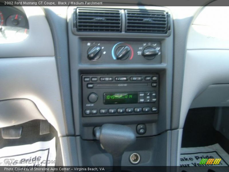 Black / Medium Parchment 2002 Ford Mustang GT Coupe