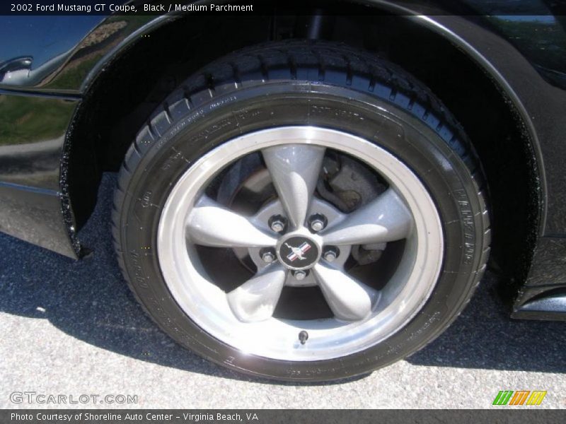 Black / Medium Parchment 2002 Ford Mustang GT Coupe
