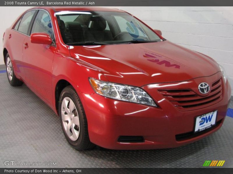 Barcelona Red Metallic / Ash 2008 Toyota Camry LE