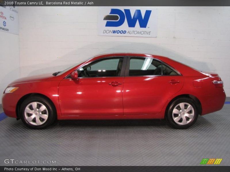 Barcelona Red Metallic / Ash 2008 Toyota Camry LE