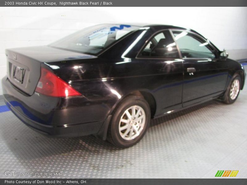 Nighthawk Black Pearl / Black 2003 Honda Civic HX Coupe