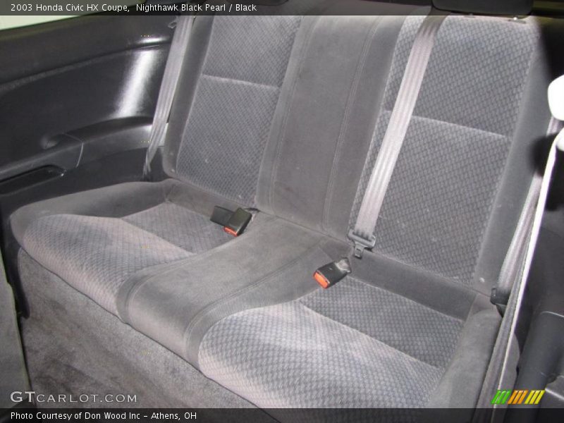 Nighthawk Black Pearl / Black 2003 Honda Civic HX Coupe