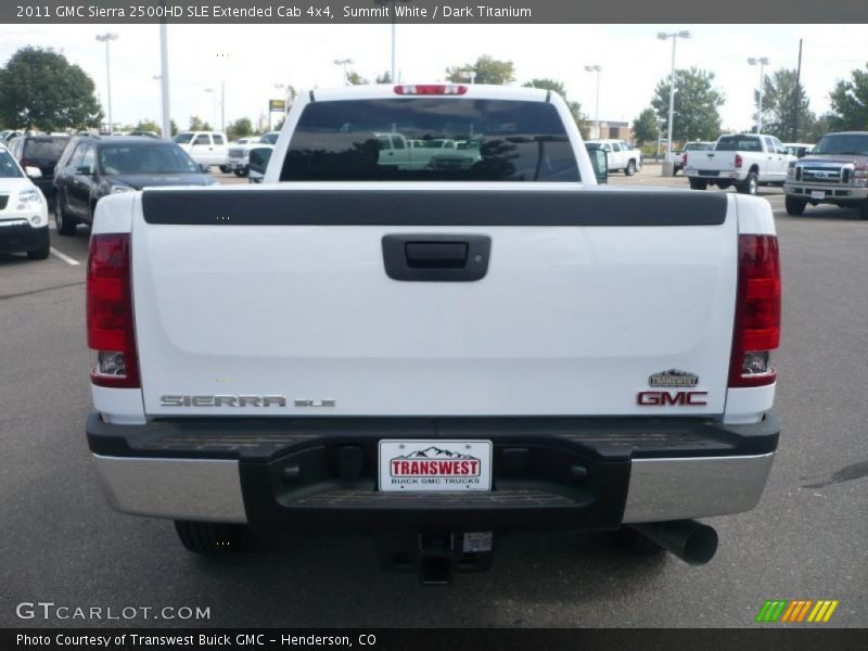 Summit White / Dark Titanium 2011 GMC Sierra 2500HD SLE Extended Cab 4x4