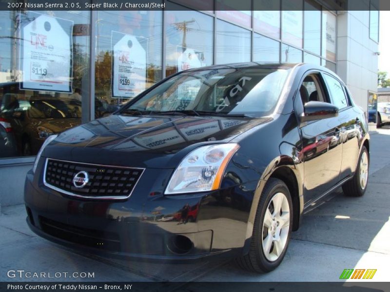 Super Black / Charcoal/Steel 2007 Nissan Sentra 2.0 S