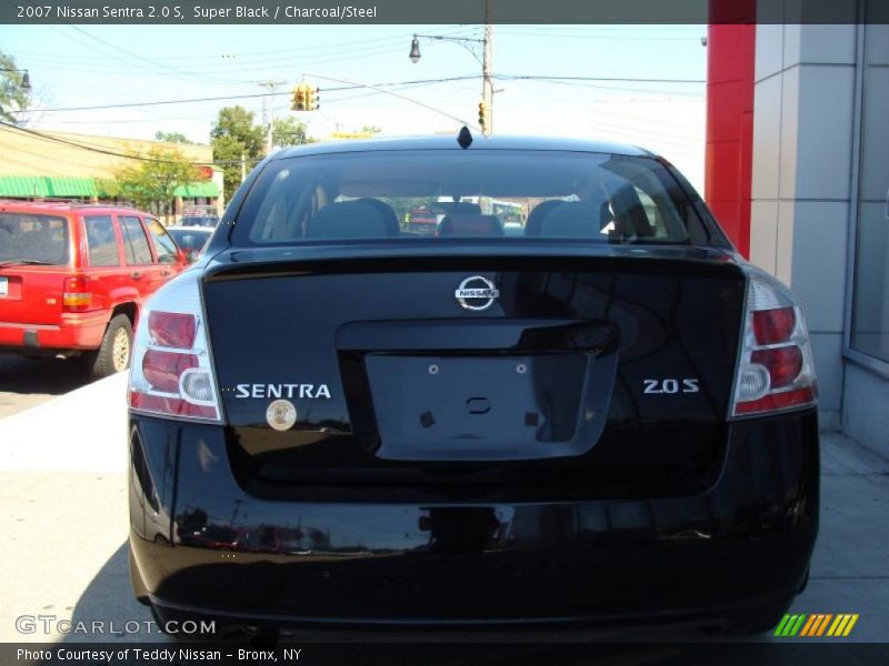 Super Black / Charcoal/Steel 2007 Nissan Sentra 2.0 S