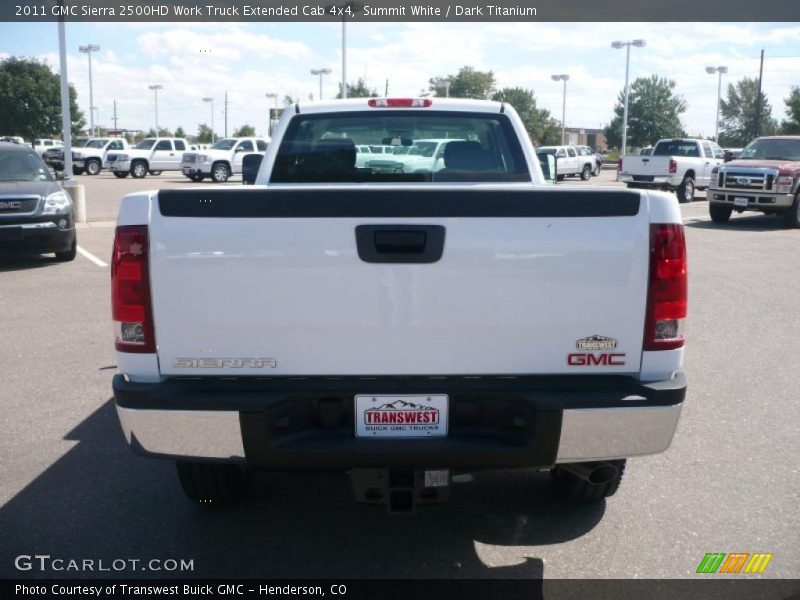 Summit White / Dark Titanium 2011 GMC Sierra 2500HD Work Truck Extended Cab 4x4