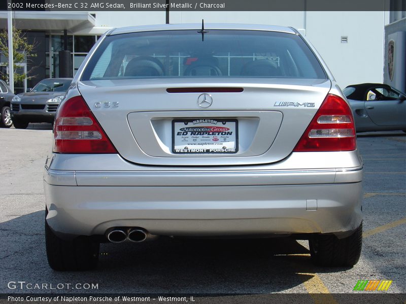 Brilliant Silver Metallic / Charcoal 2002 Mercedes-Benz C 32 AMG Sedan