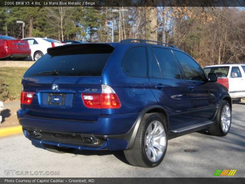 Le Mans Blue Metallic / Beige 2006 BMW X5 4.8is