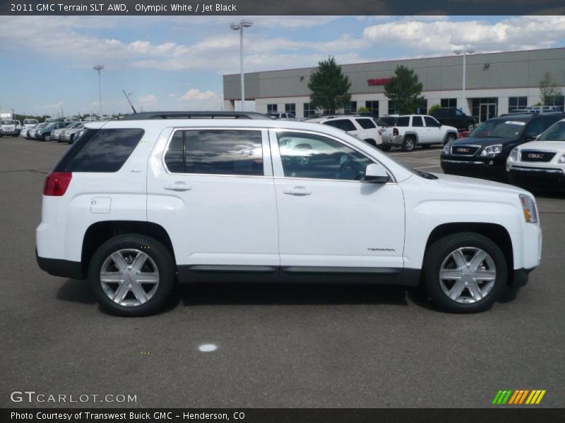Olympic White / Jet Black 2011 GMC Terrain SLT AWD