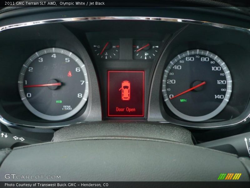 Olympic White / Jet Black 2011 GMC Terrain SLT AWD