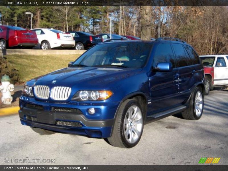Le Mans Blue Metallic / Beige 2006 BMW X5 4.8is