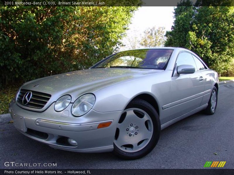 Brilliant Silver Metallic / Ash 2001 Mercedes-Benz CL 600