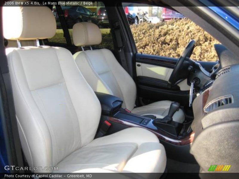 Le Mans Blue Metallic / Beige 2006 BMW X5 4.8is