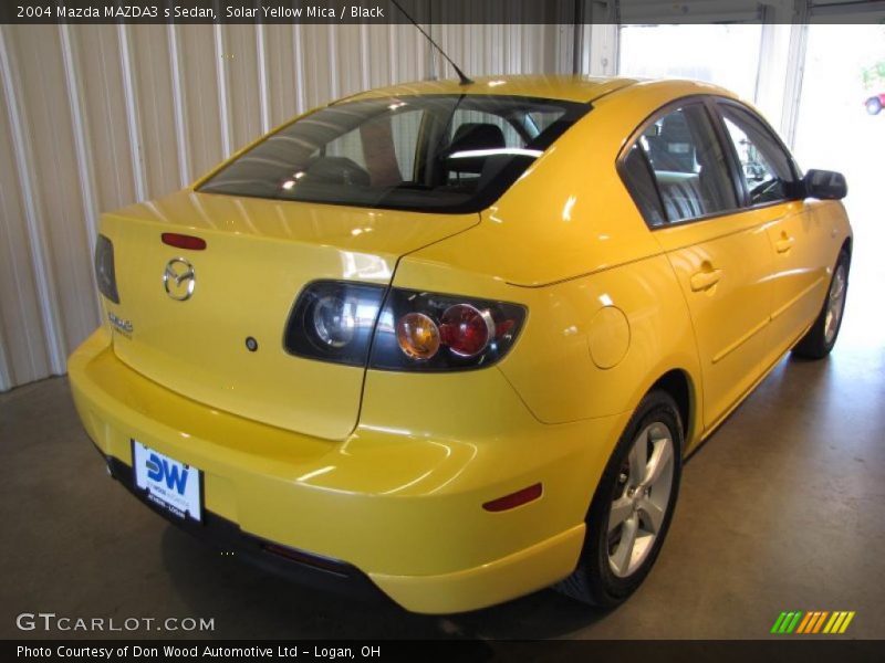 Solar Yellow Mica / Black 2004 Mazda MAZDA3 s Sedan