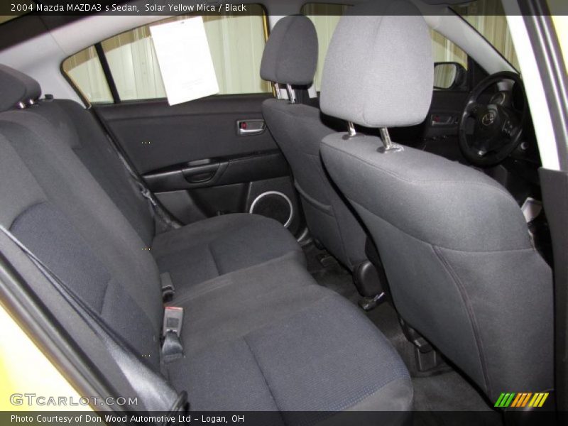 Solar Yellow Mica / Black 2004 Mazda MAZDA3 s Sedan