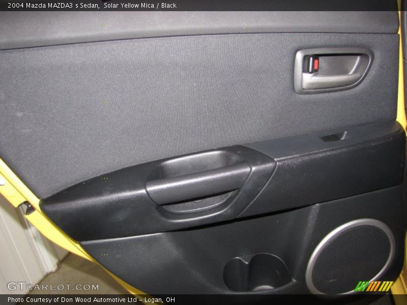 Solar Yellow Mica / Black 2004 Mazda MAZDA3 s Sedan