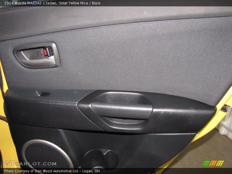 Solar Yellow Mica / Black 2004 Mazda MAZDA3 s Sedan