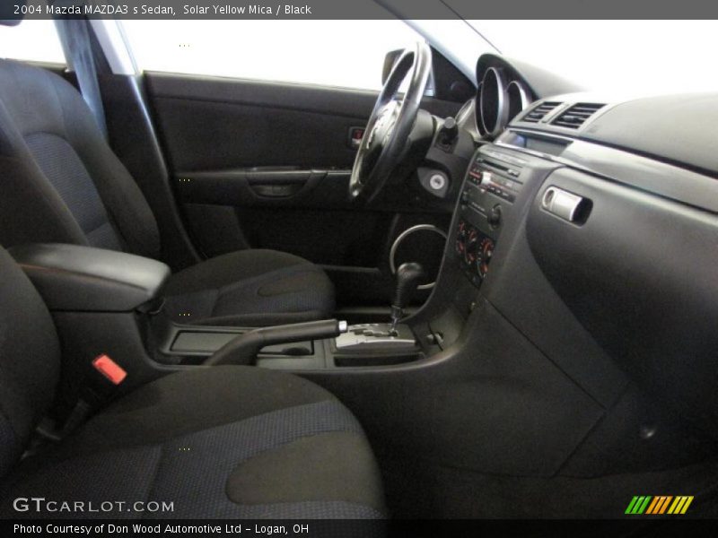 Solar Yellow Mica / Black 2004 Mazda MAZDA3 s Sedan
