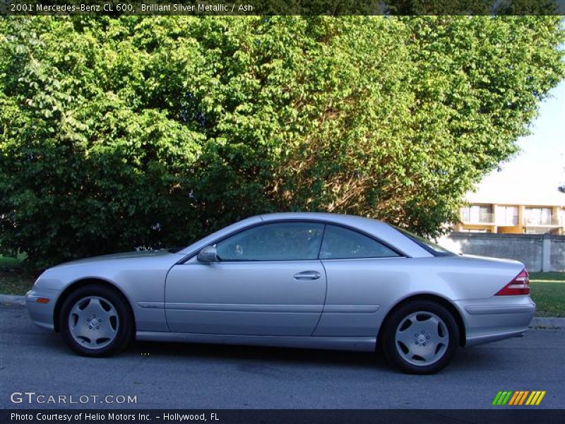 Brilliant Silver Metallic / Ash 2001 Mercedes-Benz CL 600