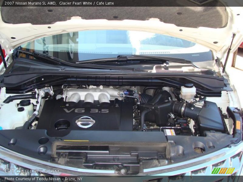 Glacier Pearl White / Cafe Latte 2007 Nissan Murano SL AWD