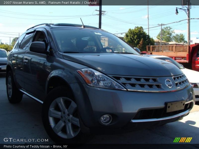 Platinum Pearl Matallic / Charcoal 2007 Nissan Murano SL AWD