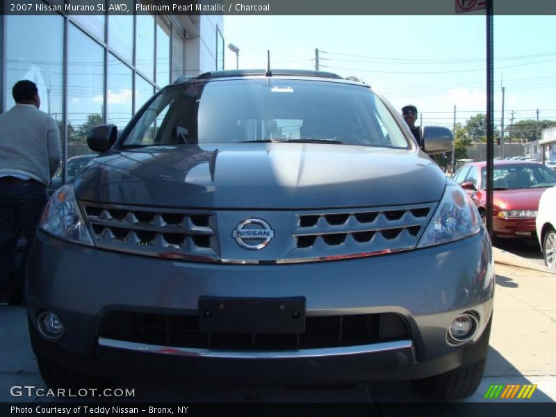 Platinum Pearl Matallic / Charcoal 2007 Nissan Murano SL AWD