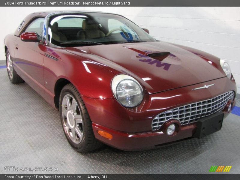 Merlot Metallic / Light Sand 2004 Ford Thunderbird Premium Roadster