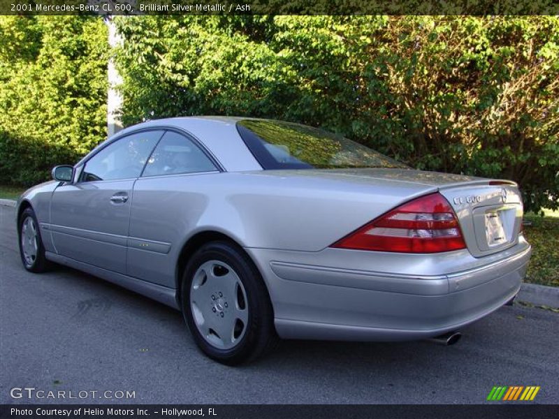 Brilliant Silver Metallic / Ash 2001 Mercedes-Benz CL 600