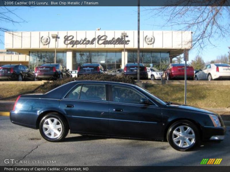 Blue Chip Metallic / Titanium 2006 Cadillac DTS Luxury