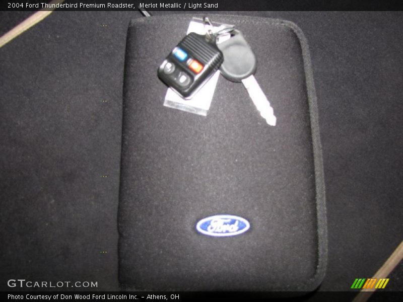 Merlot Metallic / Light Sand 2004 Ford Thunderbird Premium Roadster