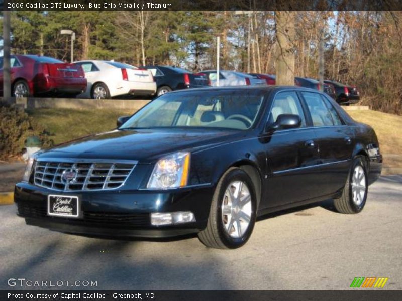 Blue Chip Metallic / Titanium 2006 Cadillac DTS Luxury