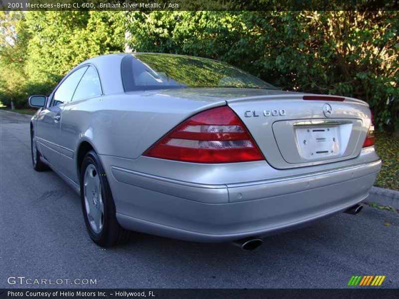 Brilliant Silver Metallic / Ash 2001 Mercedes-Benz CL 600