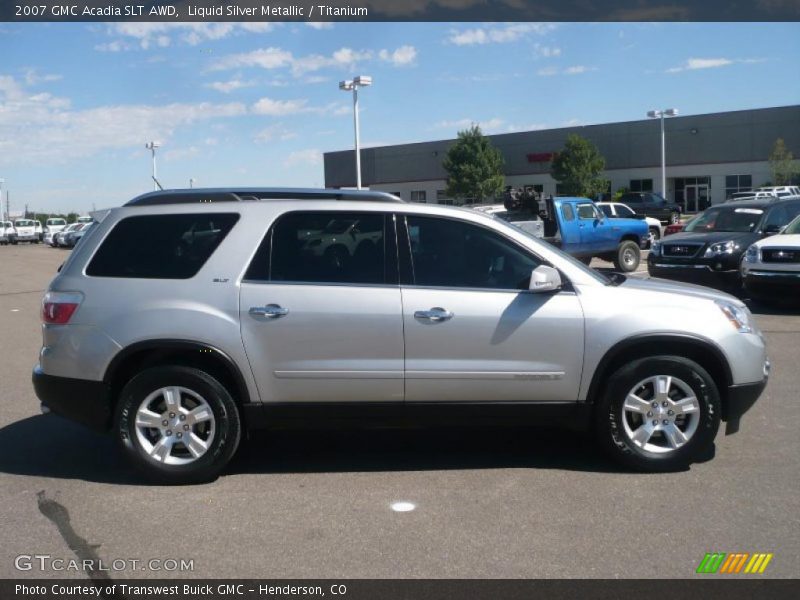 Liquid Silver Metallic / Titanium 2007 GMC Acadia SLT AWD