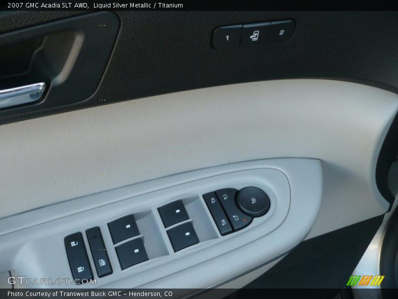 Liquid Silver Metallic / Titanium 2007 GMC Acadia SLT AWD