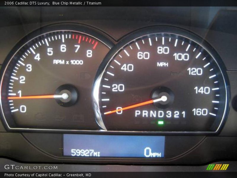 Blue Chip Metallic / Titanium 2006 Cadillac DTS Luxury