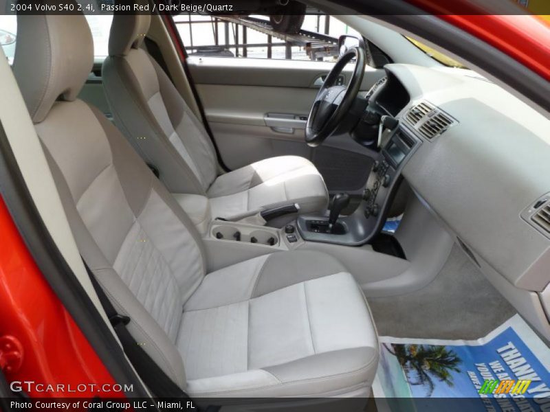 Passion Red / Dark Beige/Quartz 2004 Volvo S40 2.4i