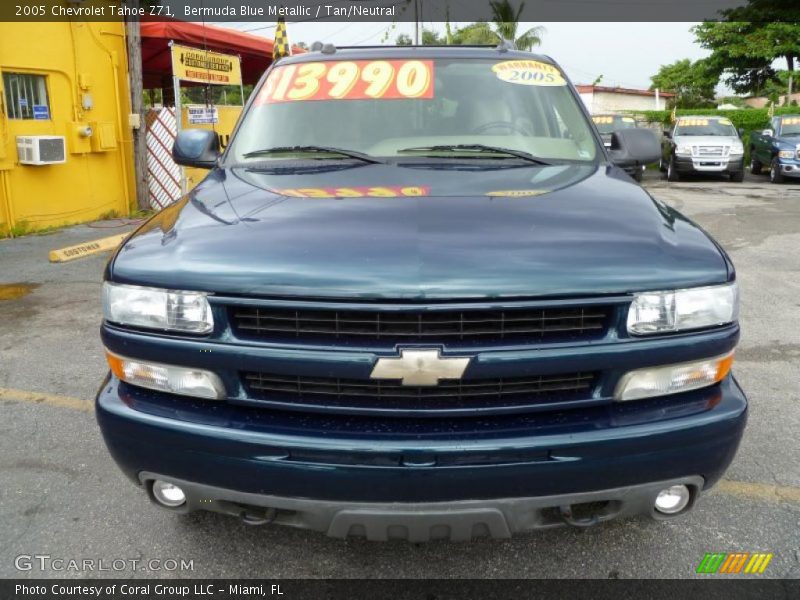 Bermuda Blue Metallic / Tan/Neutral 2005 Chevrolet Tahoe Z71