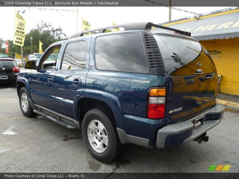 Bermuda Blue Metallic / Tan/Neutral 2005 Chevrolet Tahoe Z71