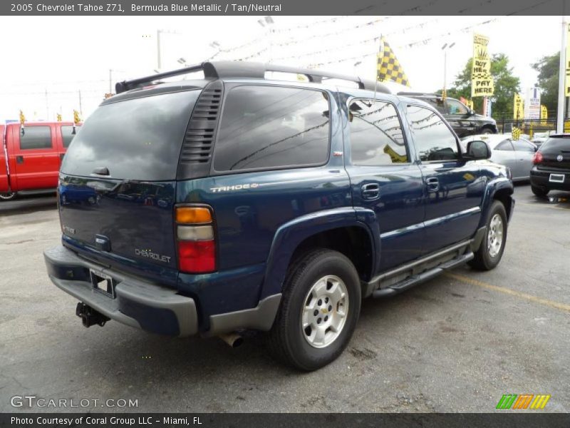 Bermuda Blue Metallic / Tan/Neutral 2005 Chevrolet Tahoe Z71